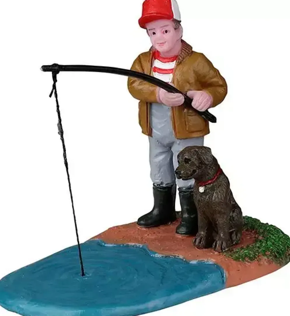 Lemax gone fishin’ kerstdorp figuur type 2 Vail Village 2022