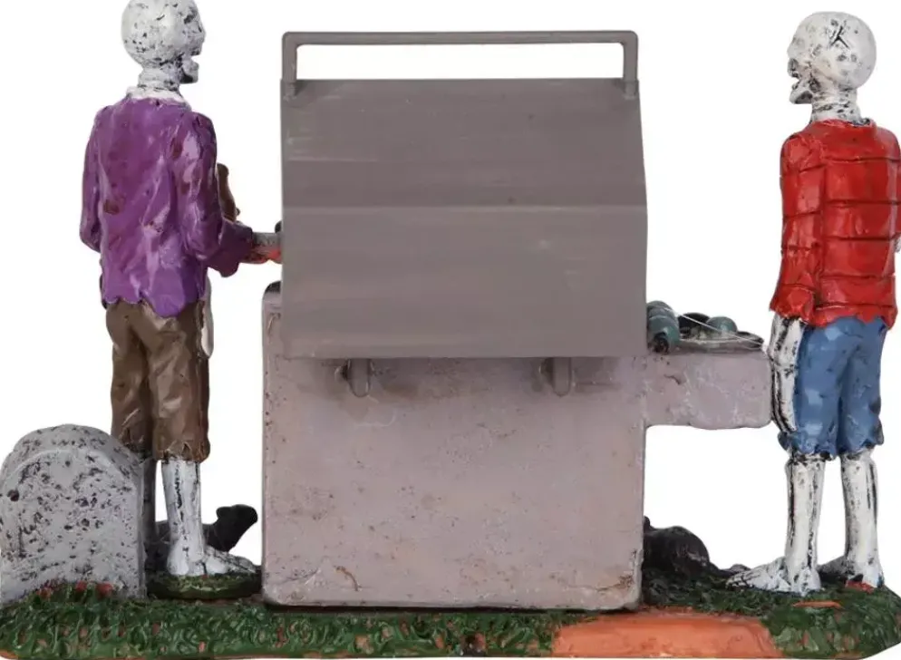 Lemax gory grillin verlichte accessoire Spooky Town 2015