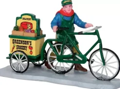Lemax greenson's grocery delivery kerstdorp figuur type 4 Caddington Village 2015