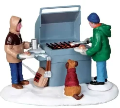 Lemax grillin' & chillin' verlicht kerstdorp tafereel Vail Village 2010