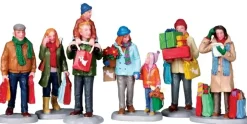 Lemax holiday shoppers s/6 kerstdorp figuur type 6 Caddington Village 2010