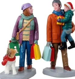 Lemax holiday shoppers, s/2 kerstdorp figuur type 4 2021