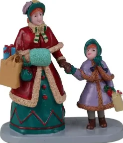 Lemax holiday shopping with mum kerstdorp figuur type 2 Caddington Village 2022