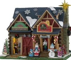 Lemax holly & ivy's christmas yard decor verlicht kersthuisje Vail Village 2026