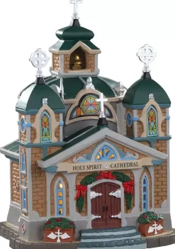 Lemax holy spirit cathedral verlichte kerk Caddington Village 2020