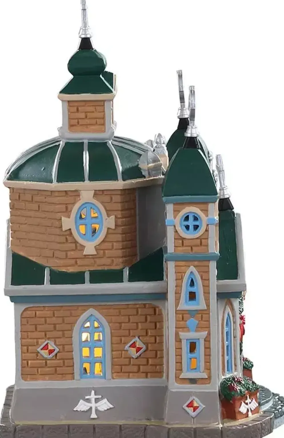 Lemax holy spirit cathedral verlichte kerk Caddington Village 2020
