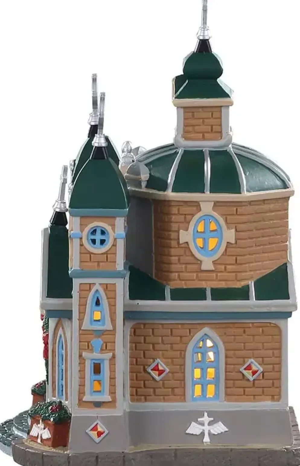 Lemax holy spirit cathedral verlichte kerk Caddington Village 2020