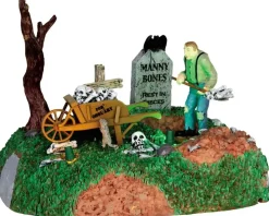 Lemax igor the grave digger bewegend tafereel Spooky Town 2014