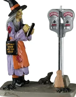Lemax illegal broom parking halloween figuur Spooky Town 2024