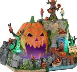 Lemax isle of creepy jacks huisje Spooky Town met rook effecten 2022