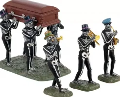 Lemax jazz funeral s/4 tafereel Spooky Town 2021