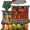 Lemax king's corner pub verlichte facade Caddington Village 2026