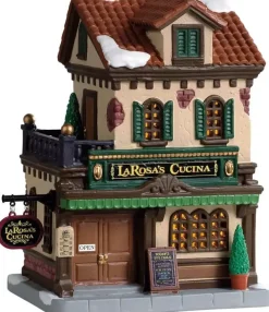 Lemax larosa's cucina verlicht kersthuisje Caddington Village 2019