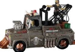 Lemax last ditch tow truck tafereel Spooky Town 2022
