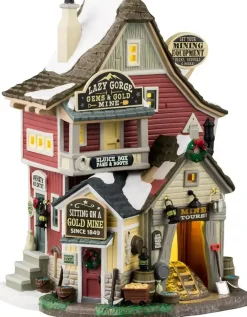 Lemax lazy gorge gems & gold mine verlicht kersthuisje Vail Village 2024