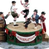 Lemax leapin' lederhosen kerstdorp tafereel 2025