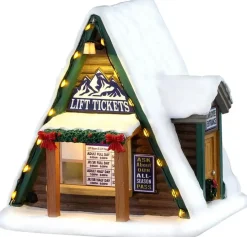 Lemax lift ticket booth verlicht kersthuisje Vail Village 2026