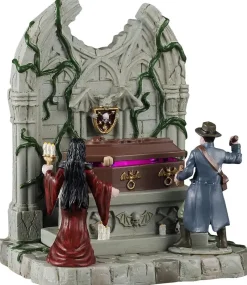 Lemax lighted coffin bewegend tafereel Spooky Town 2026
