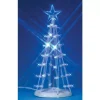 Lemax lighted silhouette tree blue verlichte boom 2007