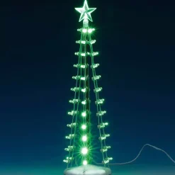 Lemax lighted silhouette tree green verlichte boom 2018