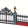 Lemax lighted wrought iron fence s/5 verlichte kerstdorp accessoire 2005