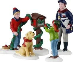 Lemax mailbox decorating kerstdorp figuur type 4 Caddington Village 2025
