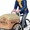 Lemax mail delivery cycle kerstdorp figuur type 2 Caddington Village 2012