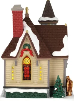 Lemax maple lane chapel verlichte kerk Harvest Crossing 2026