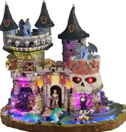 Lemax medi-evil castle bewegend huisje Spooky Town 2025