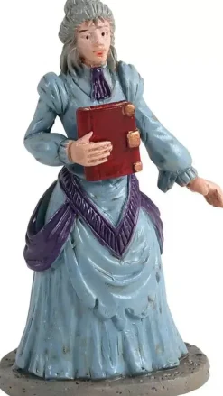 Lemax miss terry the bookstore owner halloween figuur Spooky Town 2021