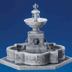 Lemax modular plaza-fountain bewegend kerstdorp tafereel 2016