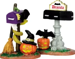 Lemax monster mailboxes s/2 accessoire Spooky Town 2014