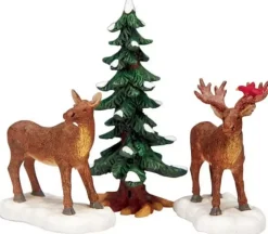 Lemax mr and mrs moose s/3 kerstdorp figuur type 3 2003
