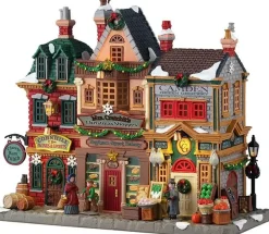 Lemax mrs. cratchit's christmas shoppes verlicht kersthuisje Caddington Village 2025