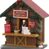 Lemax mulled wine and ciders verlicht kerstdorp tafereel Caddington Village 2022