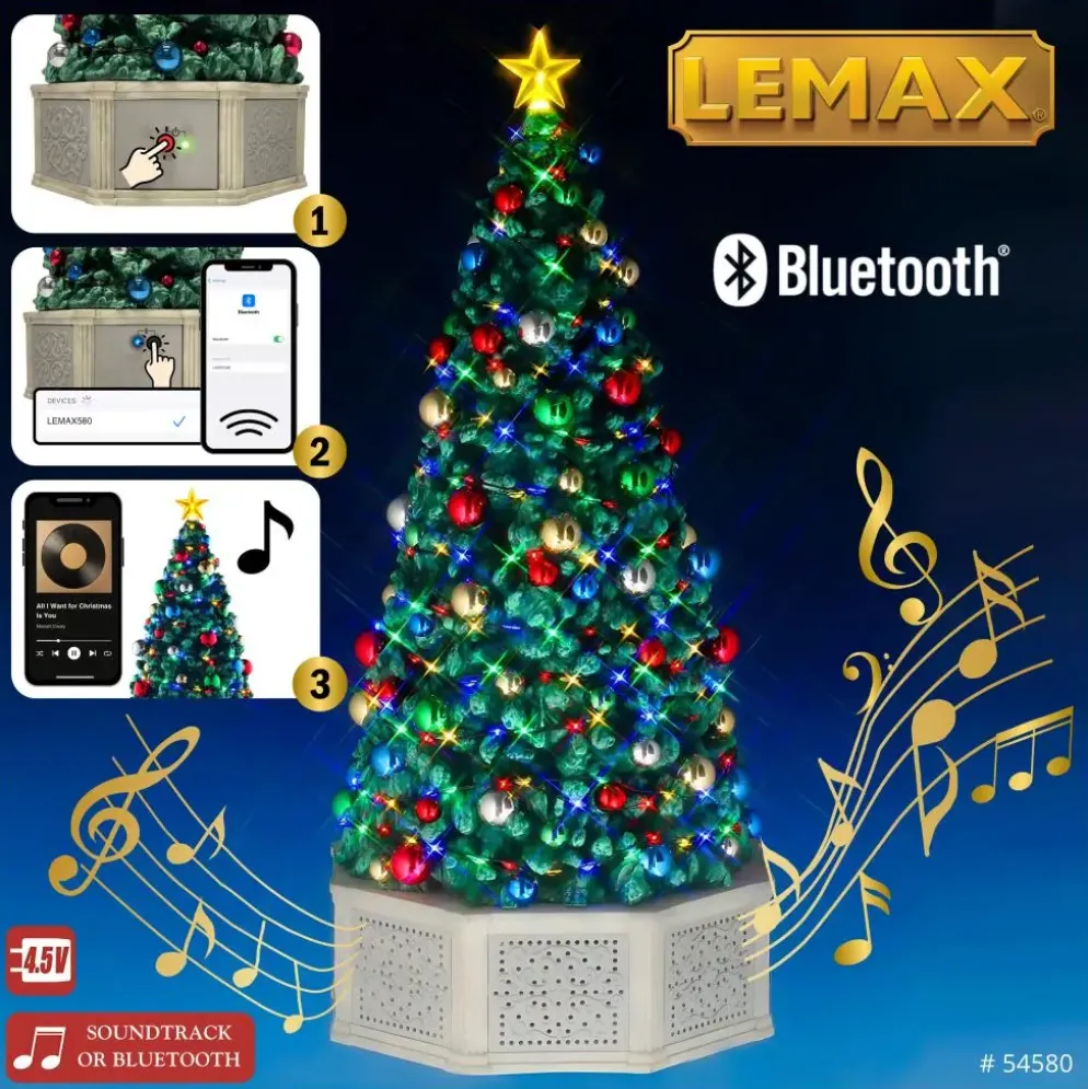 Lemax musical tree verlichte boom 2025