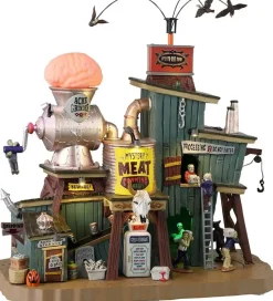 Lemax mystery meat canning co. bewegend huisje Spooky Town 2023