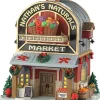 Lemax nathan's naturals market verlicht kersthuisje Harvest Crossing 2025