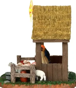 Lemax nativity scene verlicht kerstdorp tafereel 2013