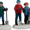 Lemax neighborhood snow shovelers kerstdorp figuur type 5 Vail Village 2026