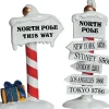 Lemax north pole signs s/2 kerstdorp accessoire Santa's Wonderland 2006