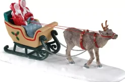 Lemax north pole sleigh ride kerstdorp tafereel Caddington Village 2020