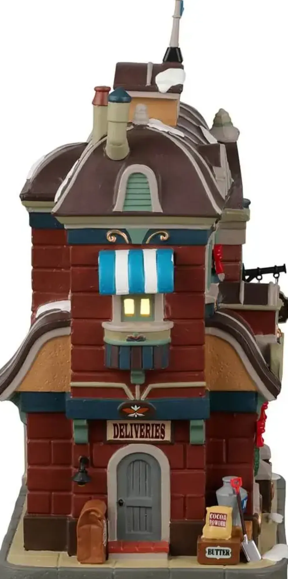 Lemax olde time fudge shop verlicht kersthuisje Caddington Village 2022