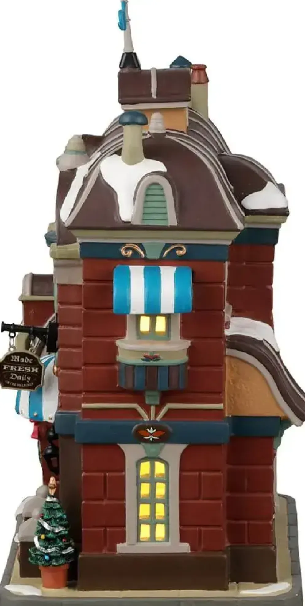 Lemax olde time fudge shop verlicht kersthuisje Caddington Village 2022