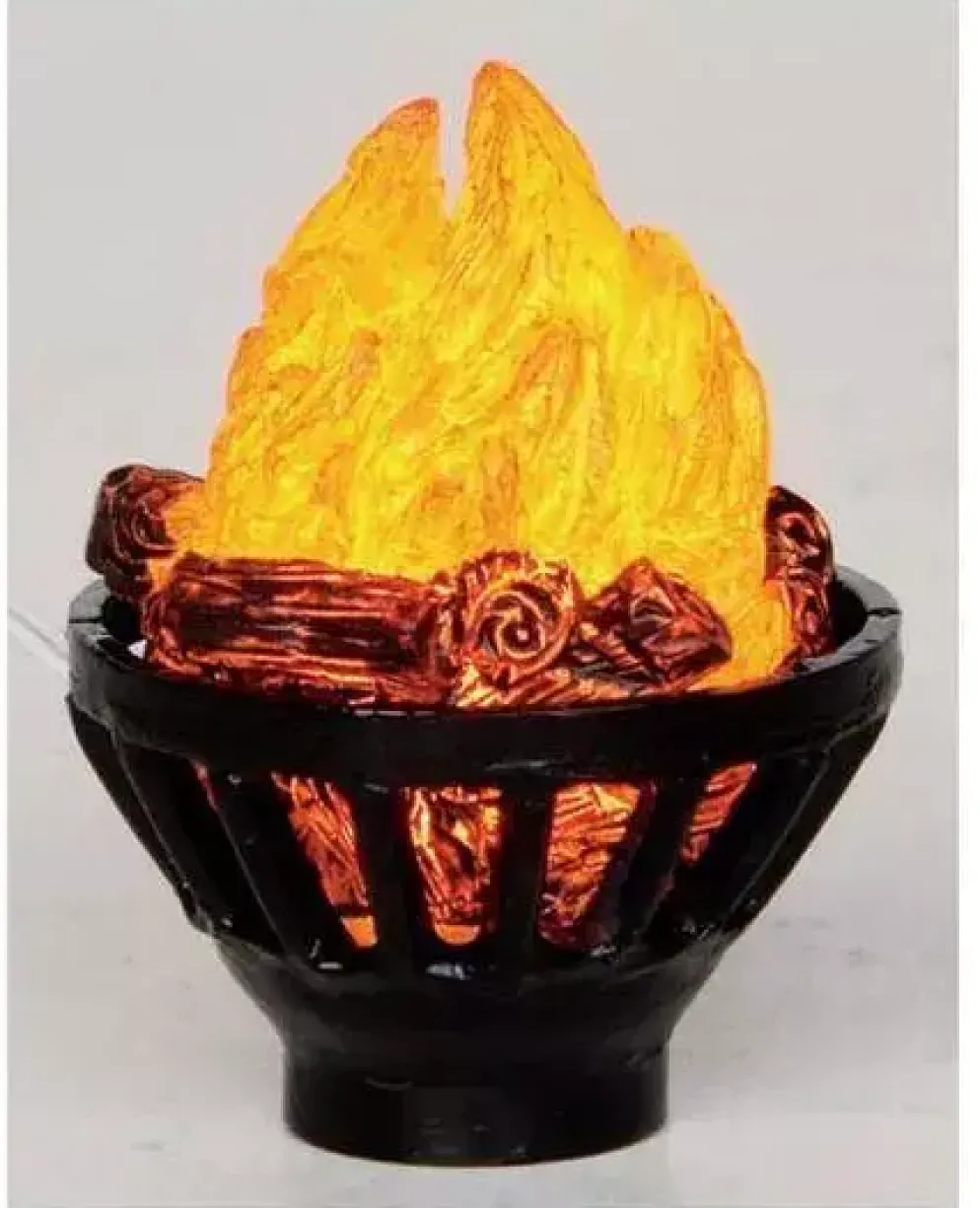 Lemax outdoor fire pit verlichte kerstdorp accessoire 2013