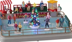 Lemax outdoor skating rink bewegende schaatsbaan Vail Village 2022