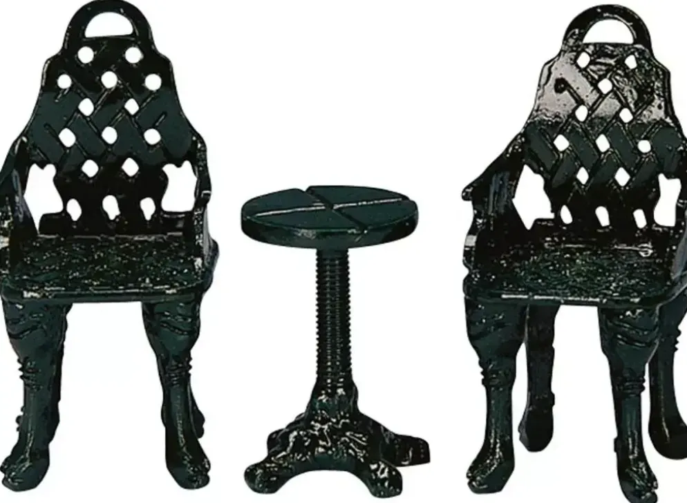Lemax patio group s/3 kerstdorp accessoire 2003