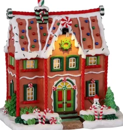 Lemax peppermint house verlicht kersthuisje Sugar 'N' Spice 2022