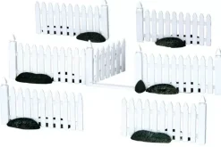 Lemax plastic picket fence s/7 kerstdorp accessoire 2011