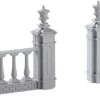 Lemax plaza fence s/4 kerstdorp accessoire 2017